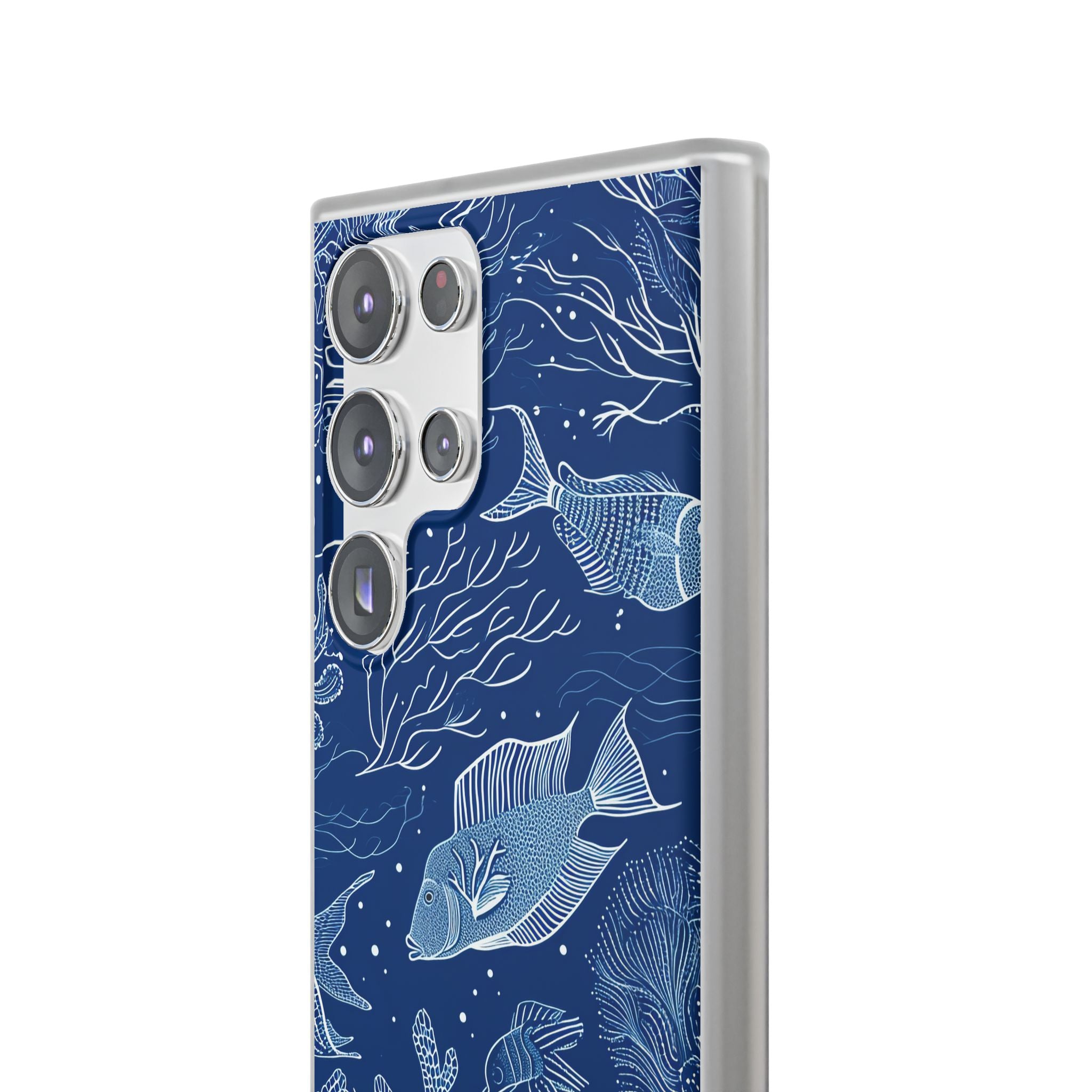 Navy Scale Reef Samsung S23 Ultra Case - Soft