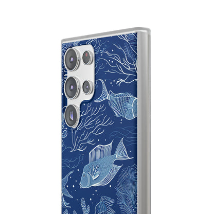 Navy Scale Reef Samsung S23 Ultra Case - Soft