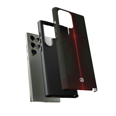 Red Tough Phone Case for Samsung - Crimson Flare Vector