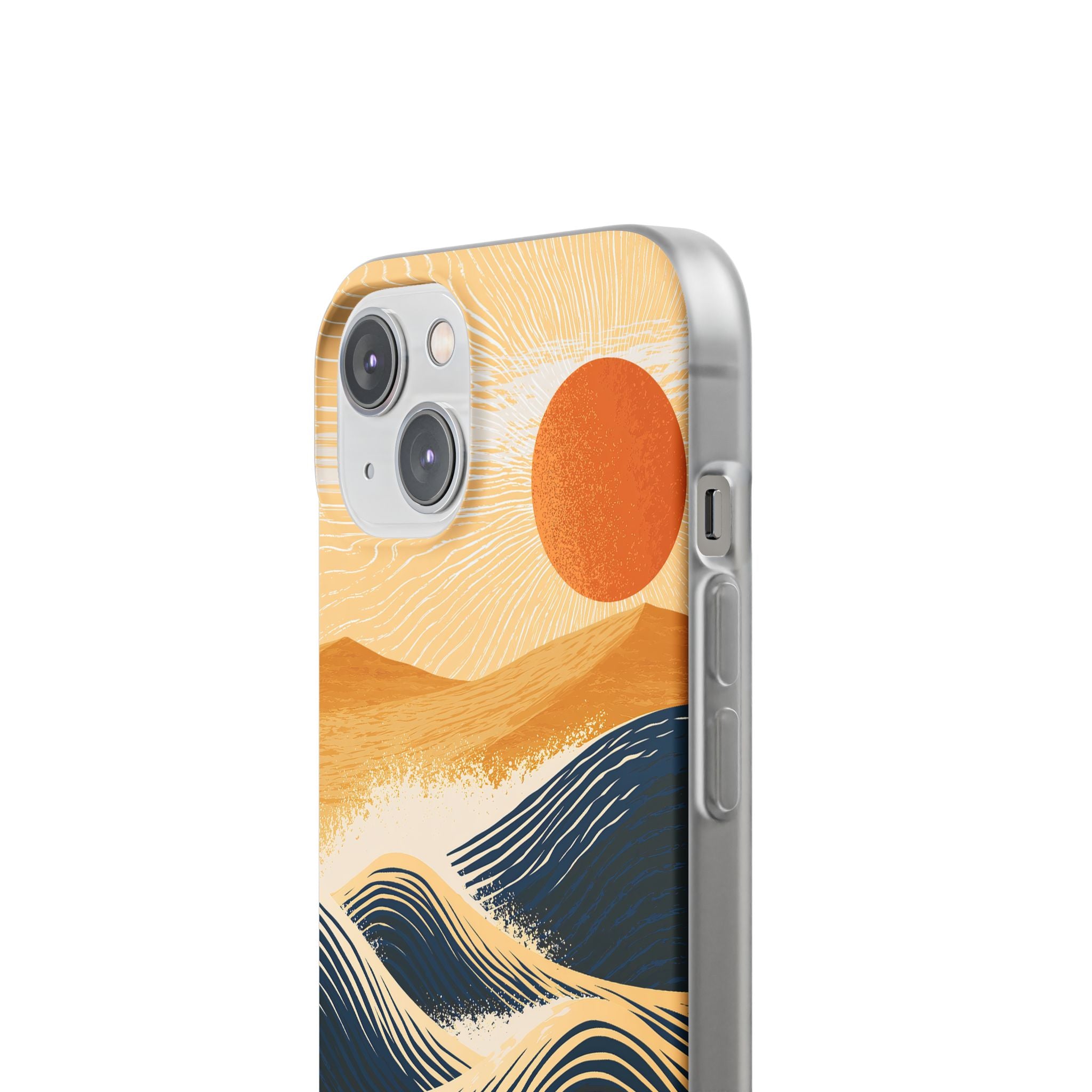 Blue Lite Phone Case for iPhone - Kyoto Cresting Tide