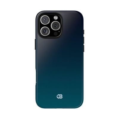 Teal Tough Phone Case for iPhone - Abyss Teal Haze
