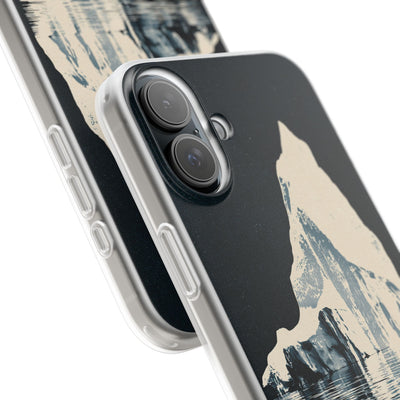 Blue Lite Phone Case for iPhone - Frozen Navy Monolith