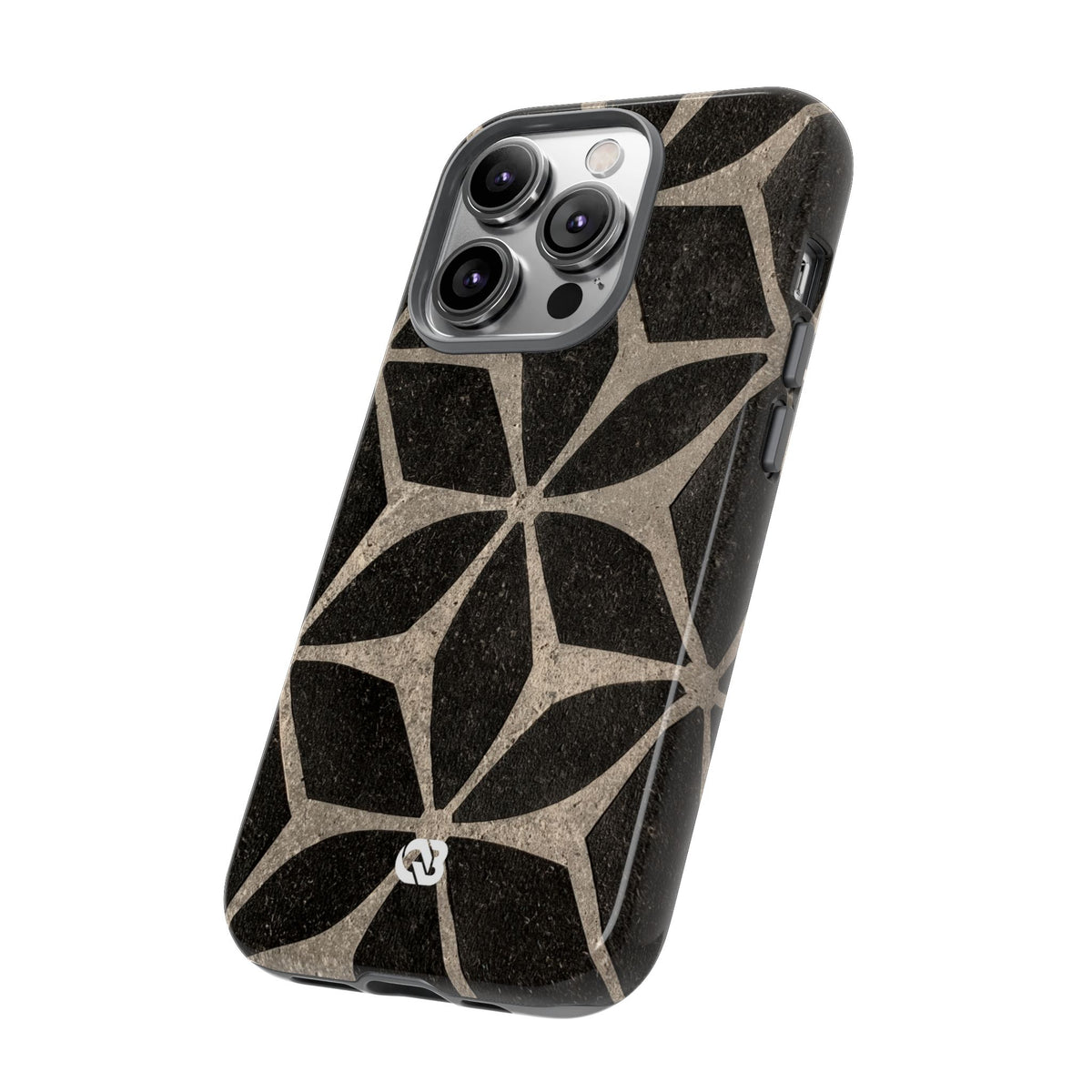 Concrete Mosaic Star · Tough Phone Case for iPhone · Black