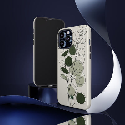 Eucalyptus Foliage Study · Tough Phone Case for iPhone · Green