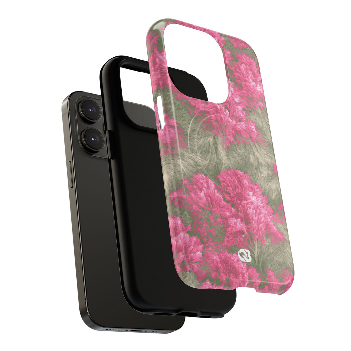Digital Blossom · Tough 2.0 Magnetic Phone Case for iPhone · Pink