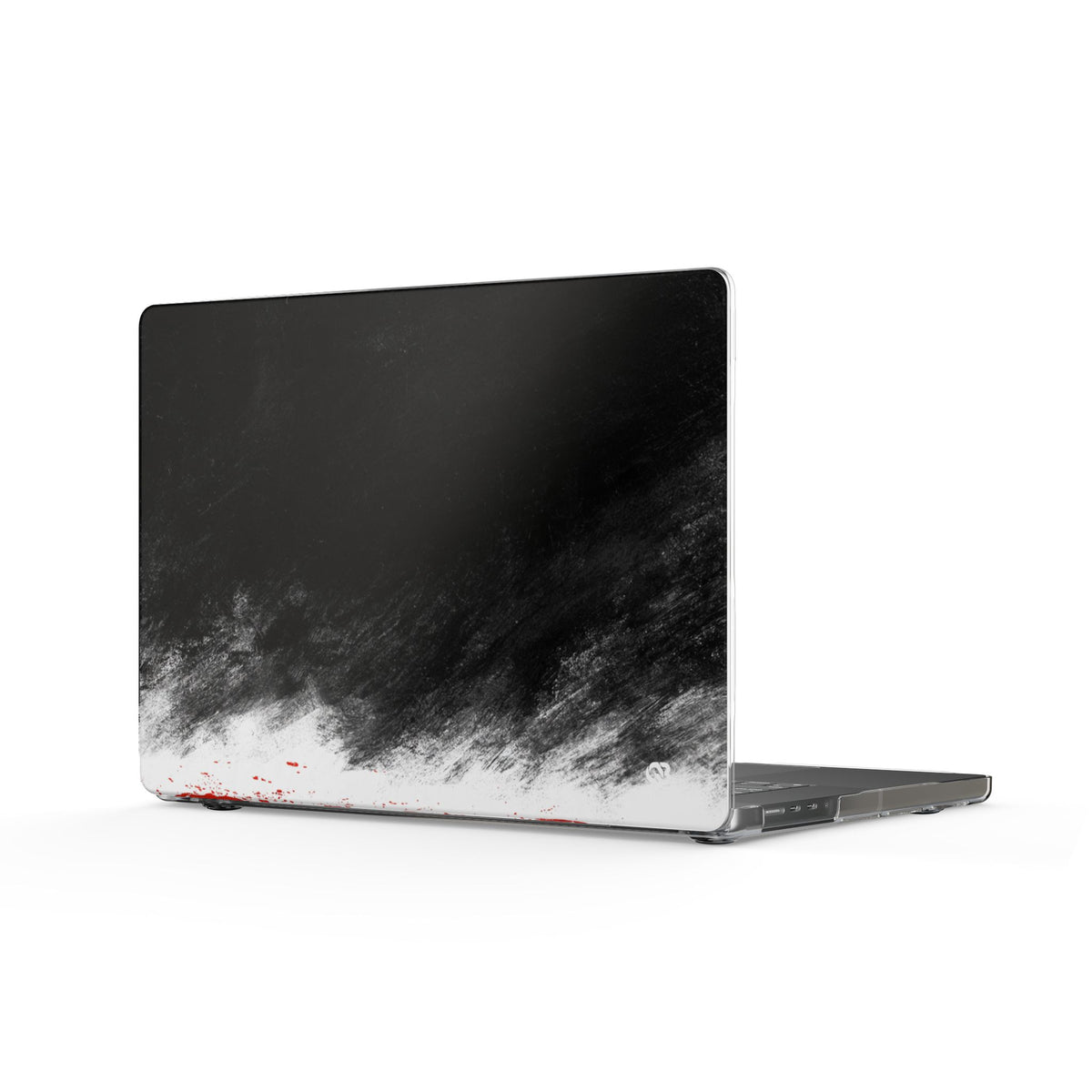 Crimson Horizon · Clear Hard Case for MacBook · Black