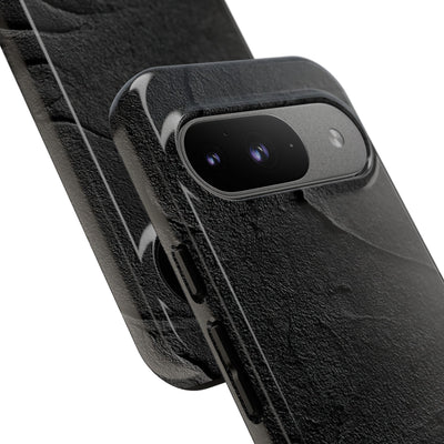 Obsidian Stucco Relief · Tough Phone Case for Pixel ·  Black