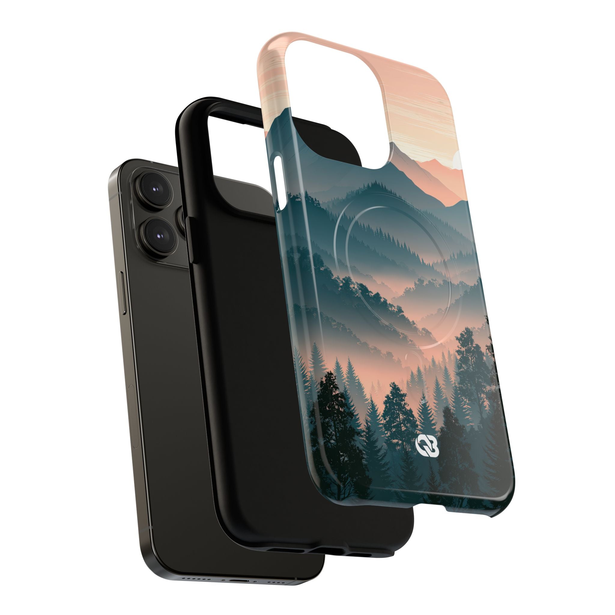Teal Tough 2.0 Magsafe Phone Case for iPhone - Alpine Teal Horizon
