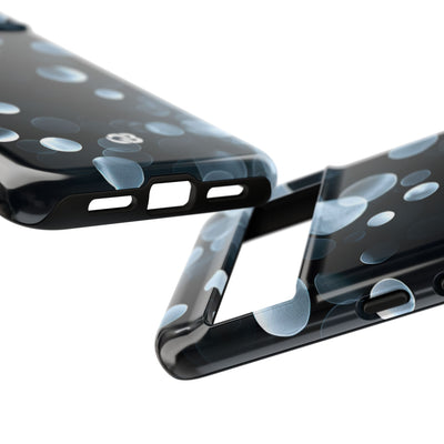 Black Tough Phone Case for Google Pixel - Silver Orbit Glow