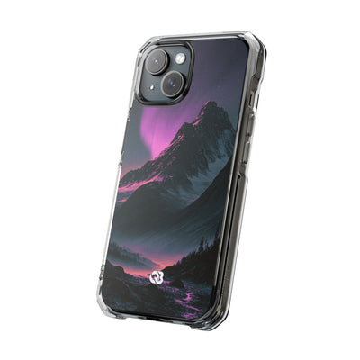 Arctic Aurora Summit · Clear Impact Magnetic Phone Case for iPhone · Black