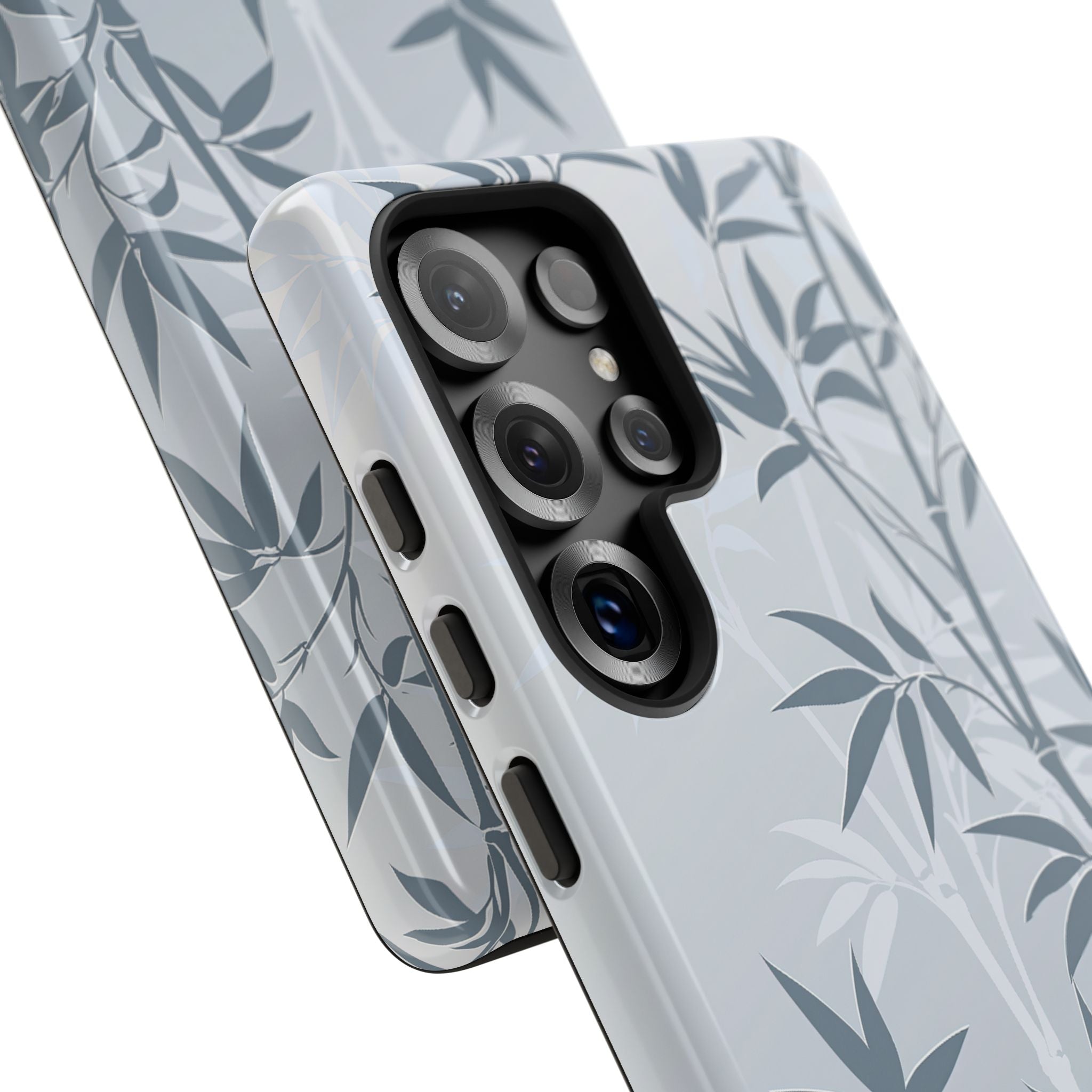 Blue Tough Phone Case for Samsung - Slate Bamboo Shadow