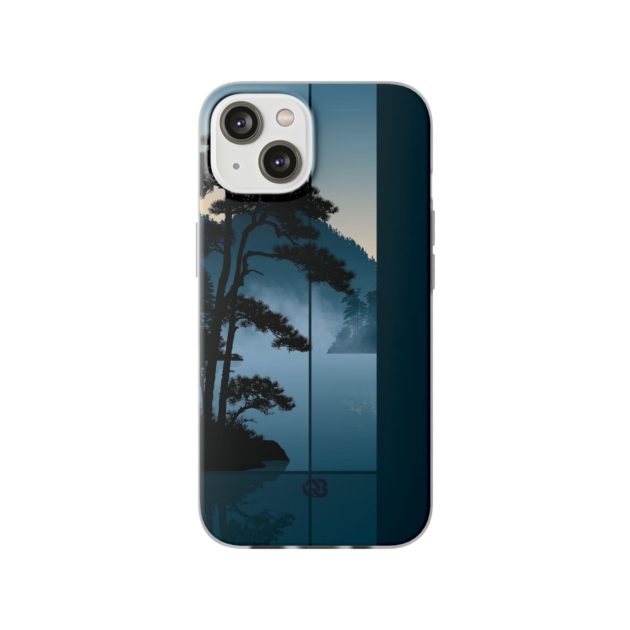 Blue Lite Phone Case for iPhone - Kyoto Mist Pine