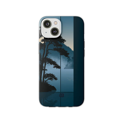 Blue Lite Phone Case for iPhone - Kyoto Mist Pine