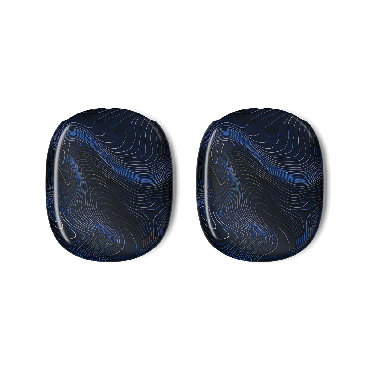 Midnight Topography · Hard Case for AirPods Max · Blue