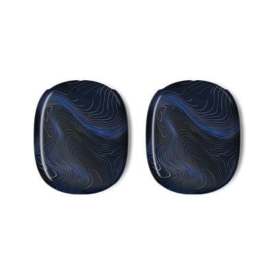 Midnight Topography · Hard Case for AirPods Max · Blue