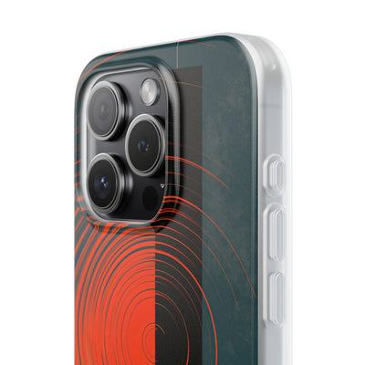 Teal Lite Phone Case for iPhone - Burnt Slate Radial