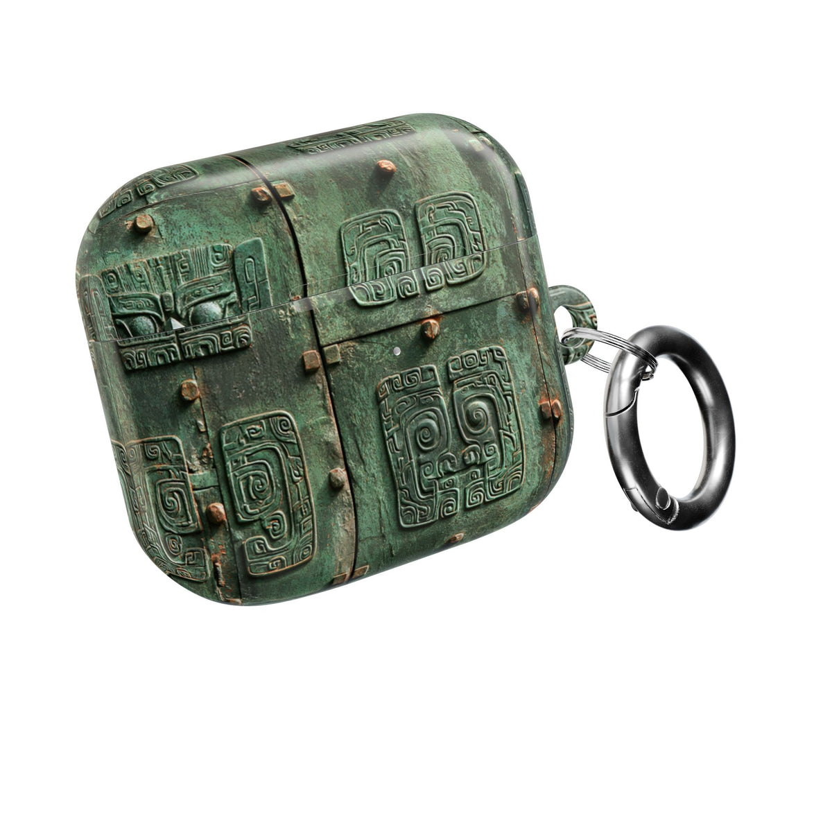 Dynastic Bronze Relief · Hard Case for AirPods & AirPods Pro · Green