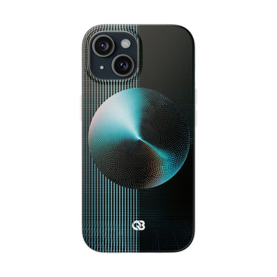 Blue Lite Phone Case for iPhone - Cyan Vector Sphere