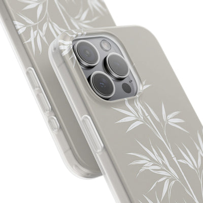 Beige Lite Phone Case for iPhone - Sandstone Bamboo Stalks