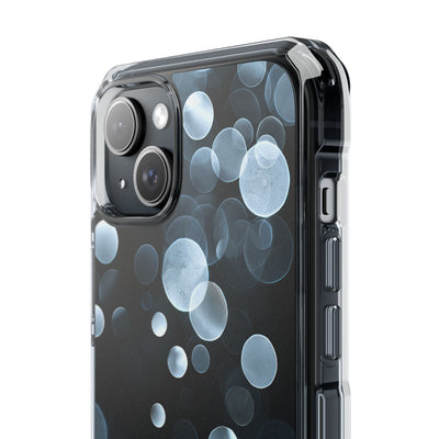 Black Impact MagSafe Phone Case for iPhone - Silver Orbit Glow