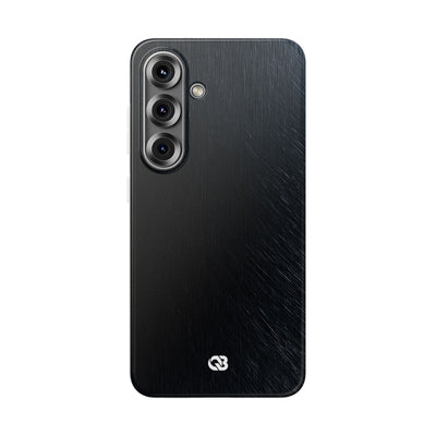 Brushed Obsidian Steel · Lite Phone Case for Samsung · Black