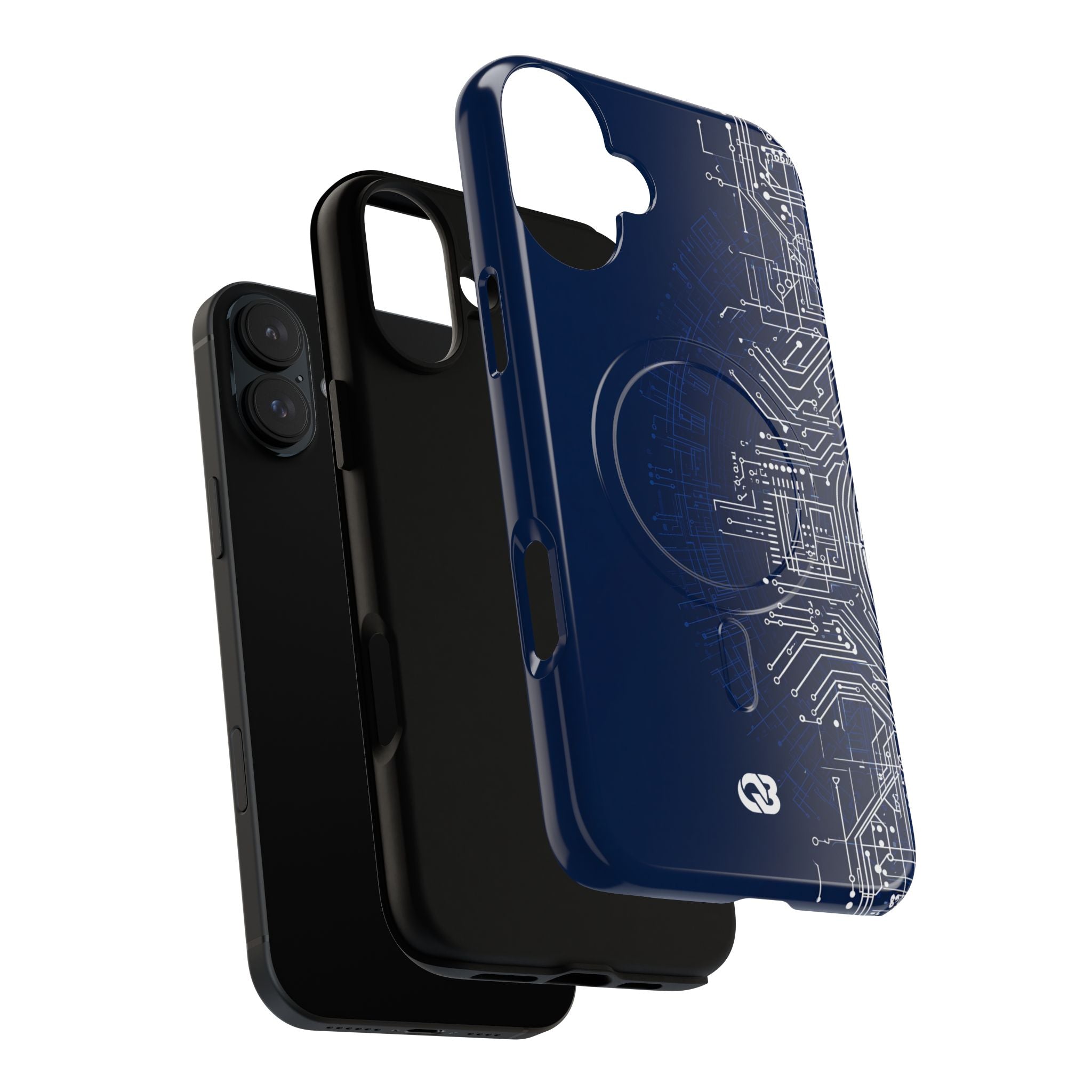 Blue Tough 2.0 Magsafe Phone Case for iPhone - Cobalt Circuit Logic