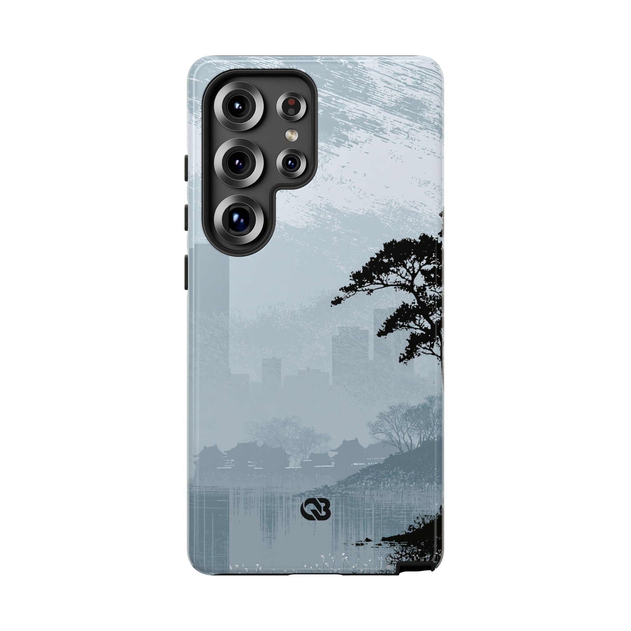 Grey Tough Phone Case for Samsung - Steel Slate Zen