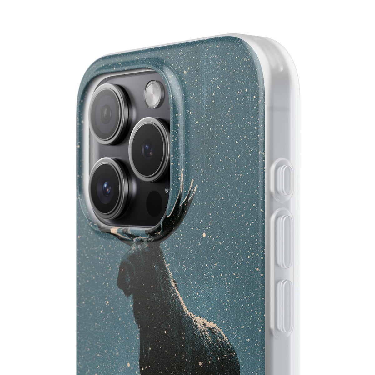 Nordic Boreal Moose · Lite Phone Case for iPhone ·  Blue