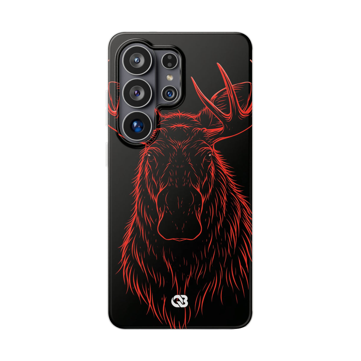 Crimson Horizon Moose · Lite Phone Case for Samsung · Black