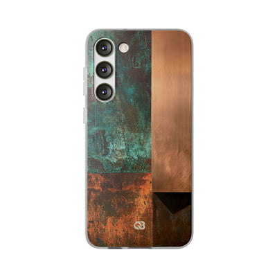 Teal Lite Phone Case for Samsung - Verdigris Copper Slab