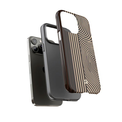 Timber Ring Contour · Tough Phone Case for iPhone · Brown