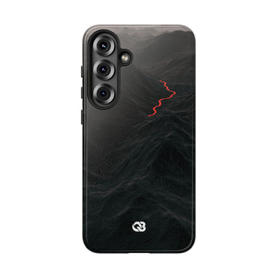 Crimson Ridge Pass · Tough Phone Case for Samsung · Black