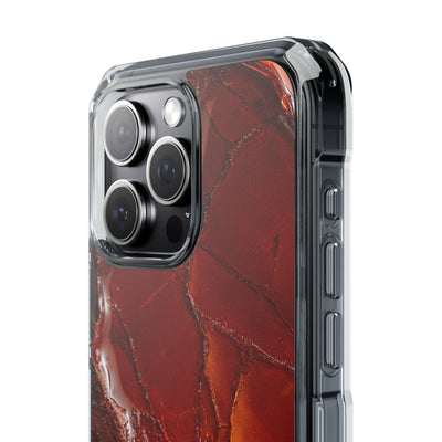 Amber Embrace · Clear Impact Magnetic Phone Case for iPhone · Brown