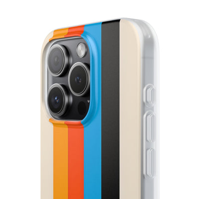 Retro Racing Stripes · Soft Phone Case for iPhone