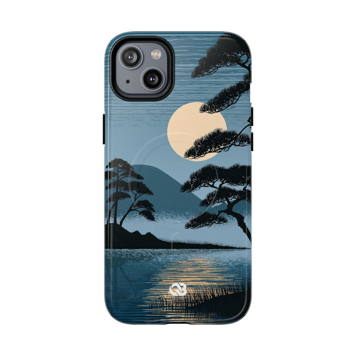 Moonlit Pine Horizon · Tough 2.0 Magnetic Phone Case for iPhone · Blue