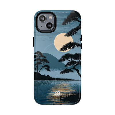Moonlit Pine Horizon · Tough 2.0 Magnetic Phone Case for iPhone · Blue