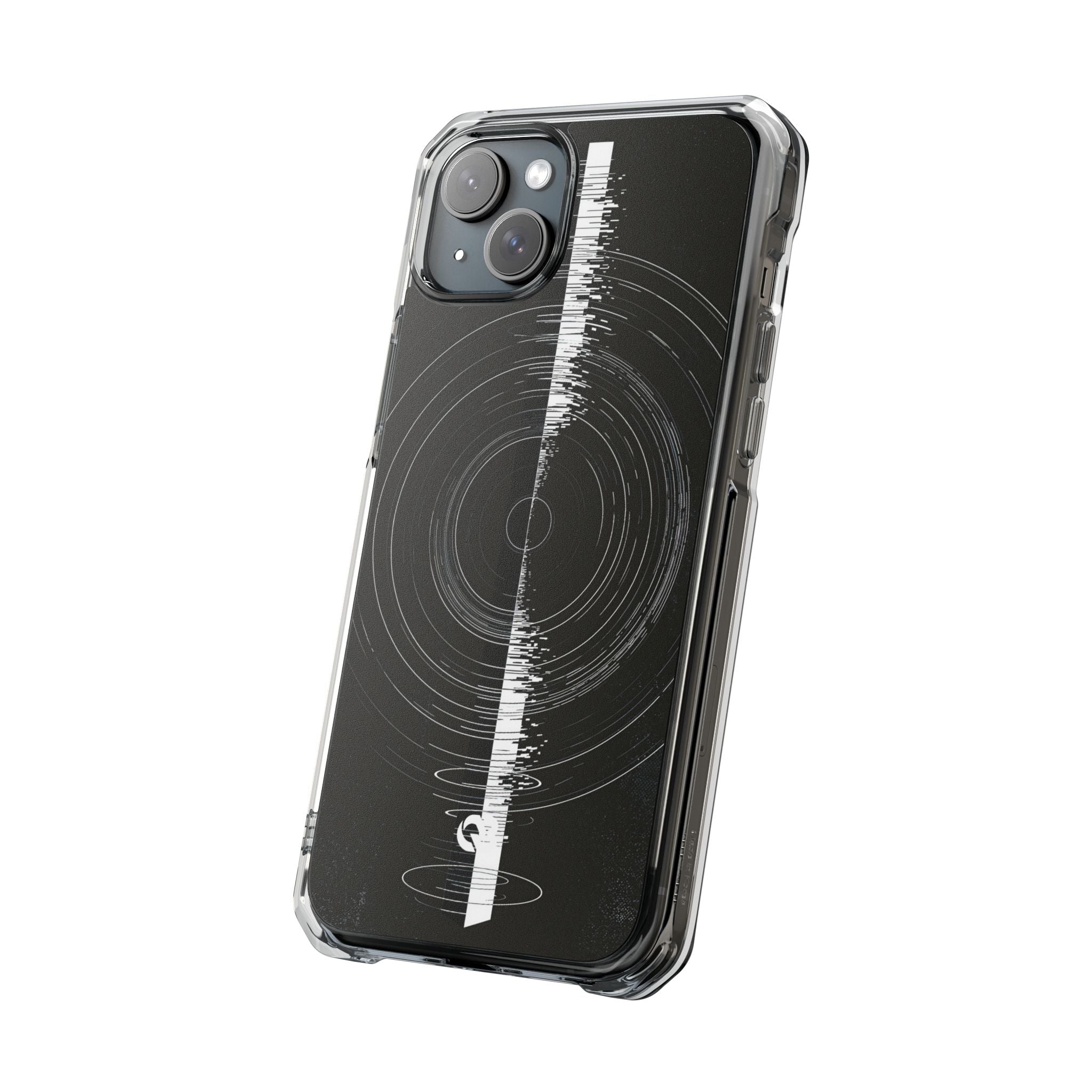 Black Impact MagSafe Phone Case for iPhone - Obsidian Orbital Signal