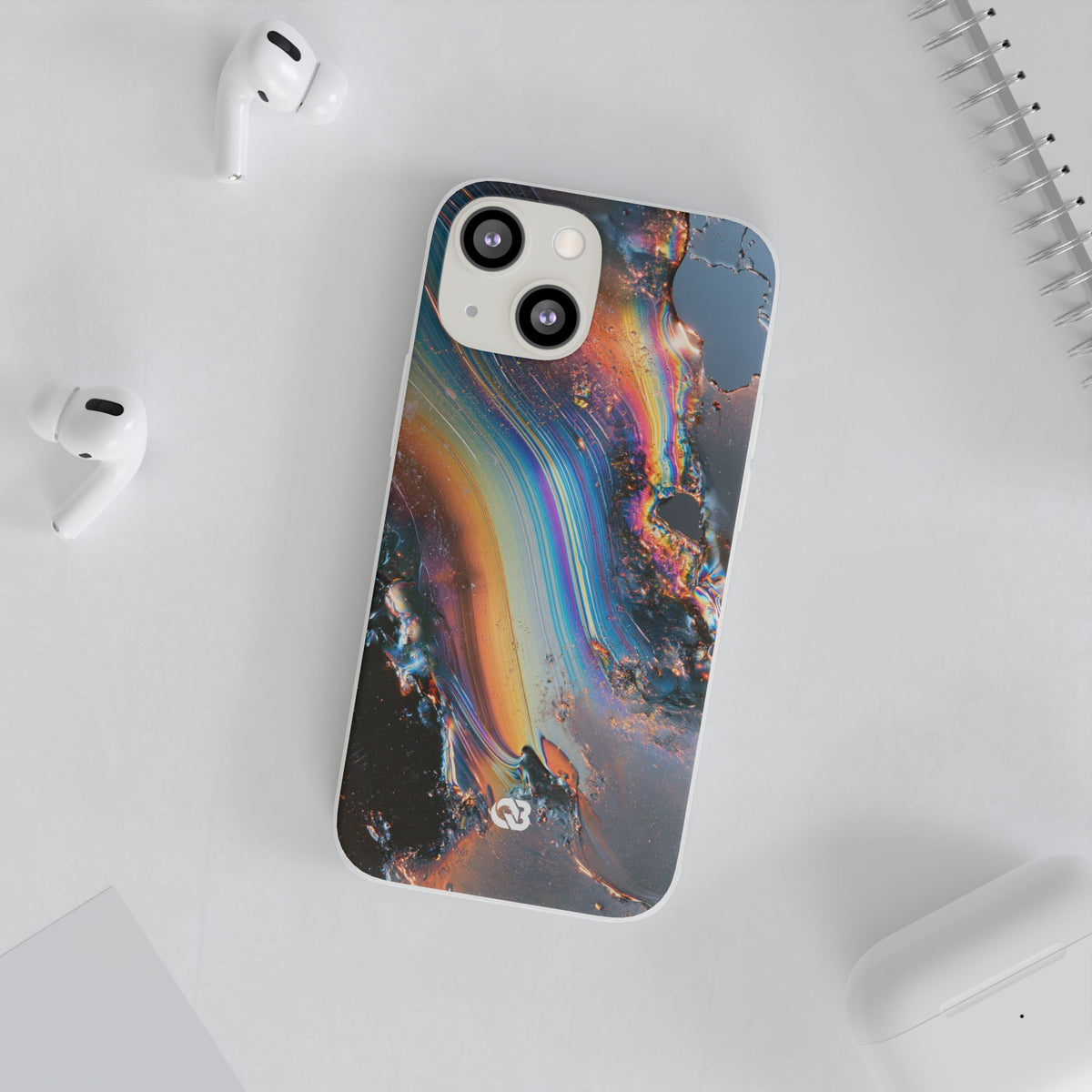 Prismatic Aura Flow · Lite Phone Case for iPhone ·  Blue