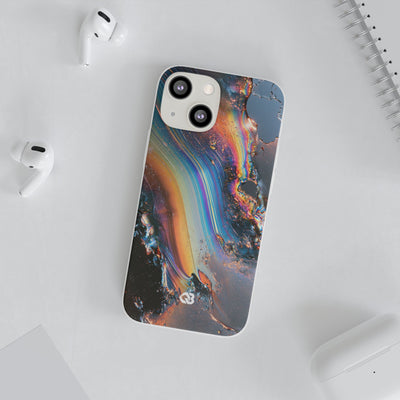 Prismatic Aura Flow · Lite Phone Case for iPhone ·  Blue