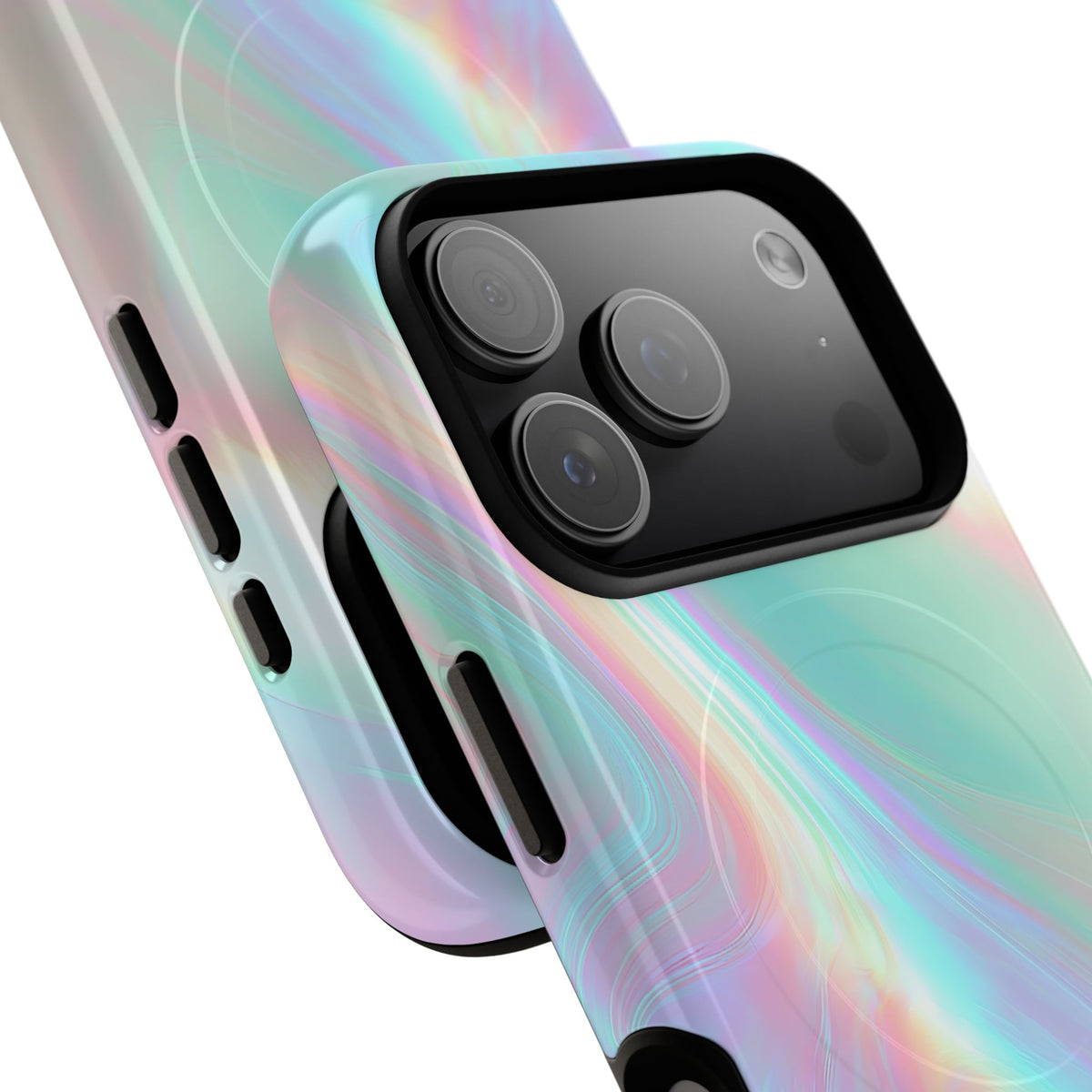 Prismatic Liquid Light · Tough 2.0 Magnetic Phone Case for iPhone · Teal