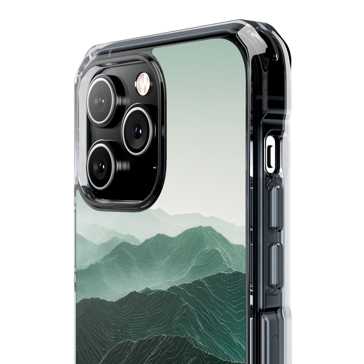 Alpine Mist · Clear Impact Magnetic Phone Case for iPhone · Green