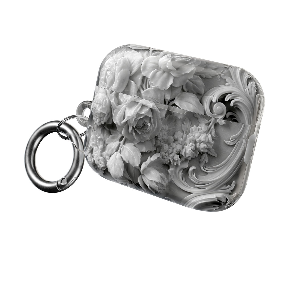 Rococo Marble Rose · Hard Case for AirPods & AirPods Pro · White