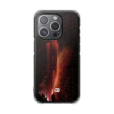 Luminous Monolith · Clear Impact Magnetic Phone Case for iPhone · Black