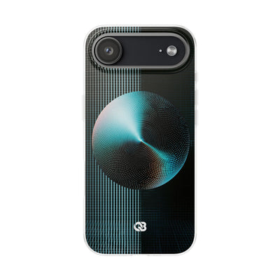 Blue Lite Phone Case for iPhone - Cyan Vector Sphere