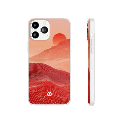 Crimson Dune Horizon · Lite Phone Case for iPhone ·  Red