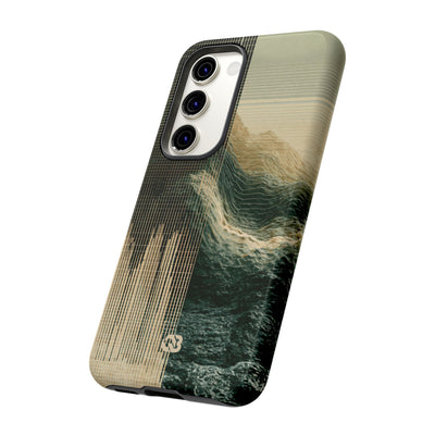 Beige Tough Phone Case for Samsung - Veridian Data Ridge