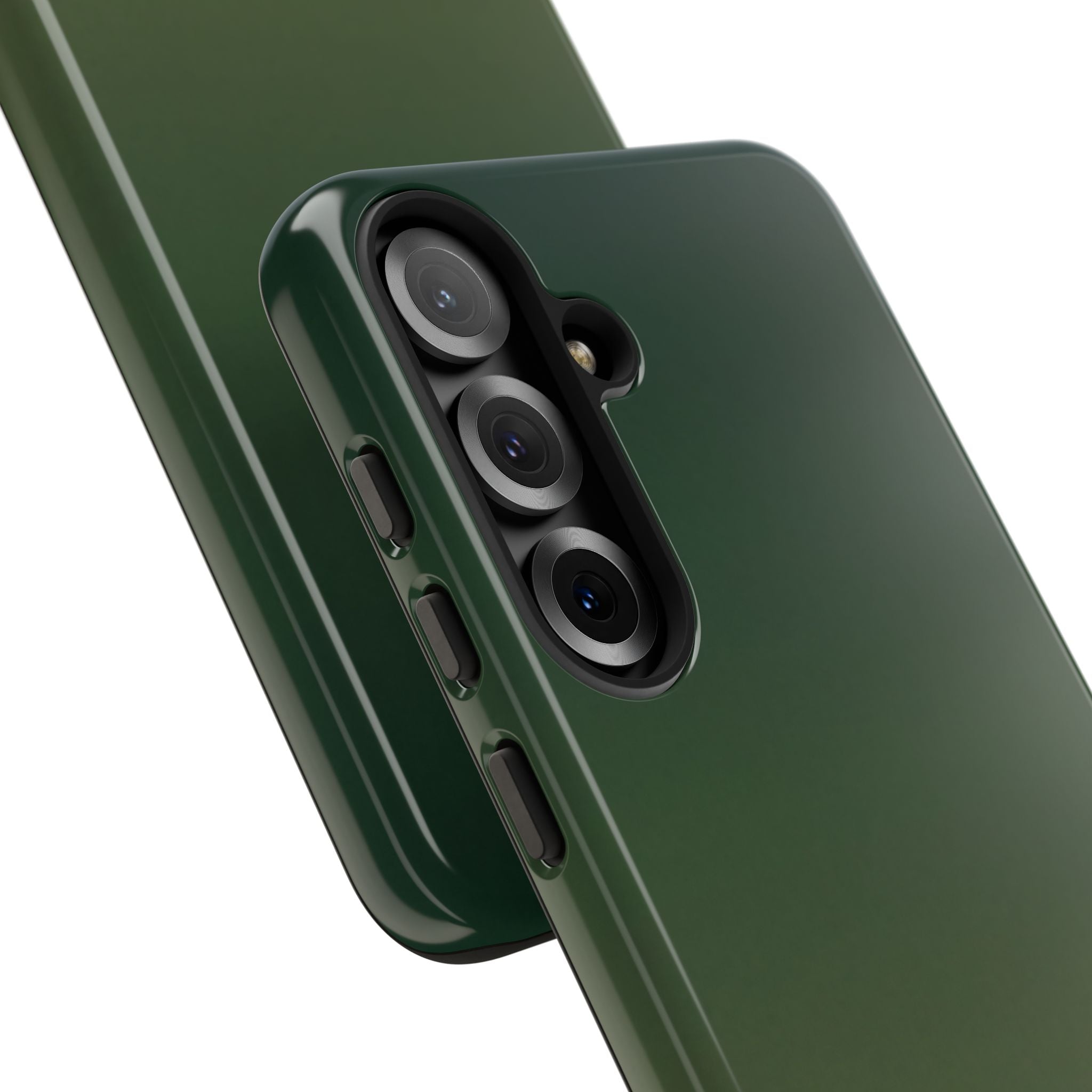 Green Tough Phone Case for Samsung - Shadow Moss Grain