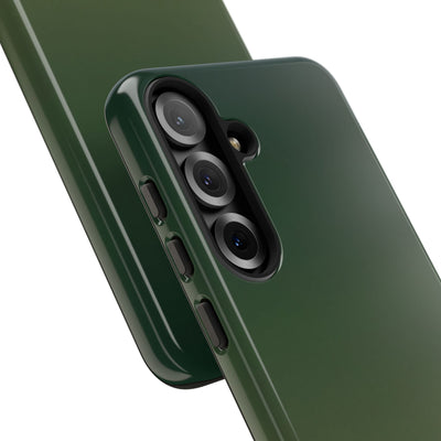 Green Tough Phone Case for Samsung - Shadow Moss Grain