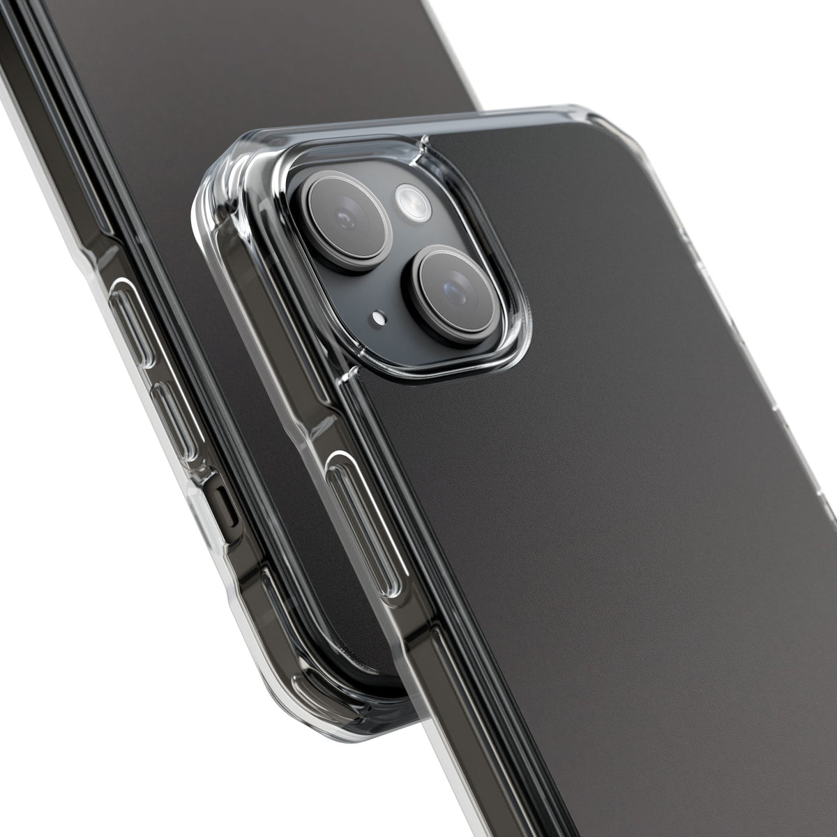 Obsidian Fade · Clear Impact Magnetic Phone Case for iPhone ·  Black