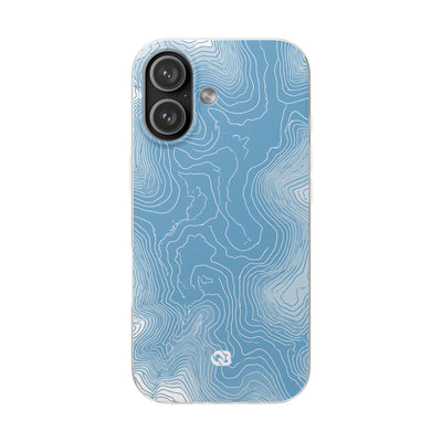 Glacial Basin Topo · Lite Phone Case for iPhone ·  Blue